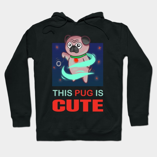 Funny Pug Hypnotizing Hoodie by Kidrock96